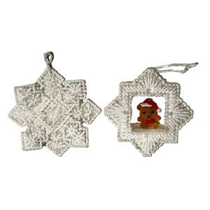 Vintage Handmade Snowflake Ornaments